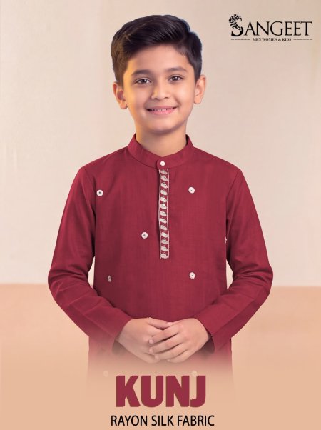 Sangeet Kunj Vol 1 Rayon Silk Kids Kurta 